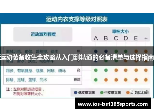 运动装备收集全攻略从入门到精通的必备清单与选择指南